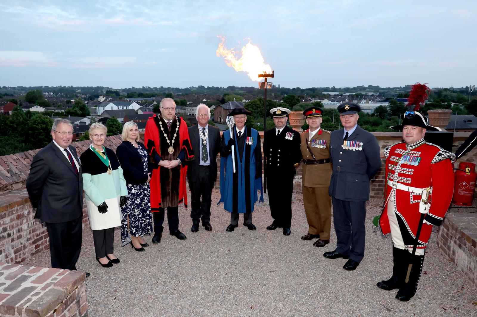 Lisburn Concludes Day of DDay 80 Commemorations with Beacon Lighting